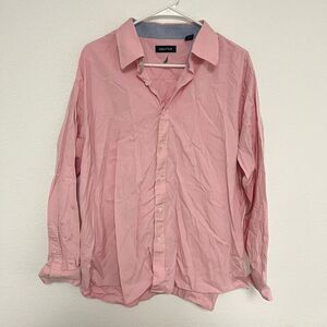 Nautica Men’s Pink Long Sleeve Button Down Shirt size XXL